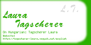 laura tagscherer business card
